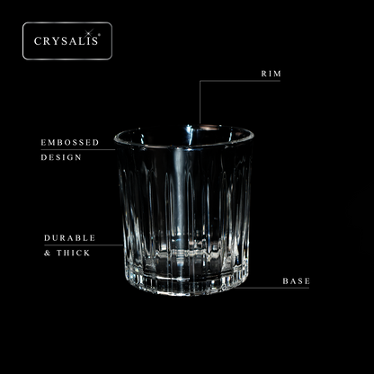 CRYSALIS Royalty Rock Glass 4pcs Set