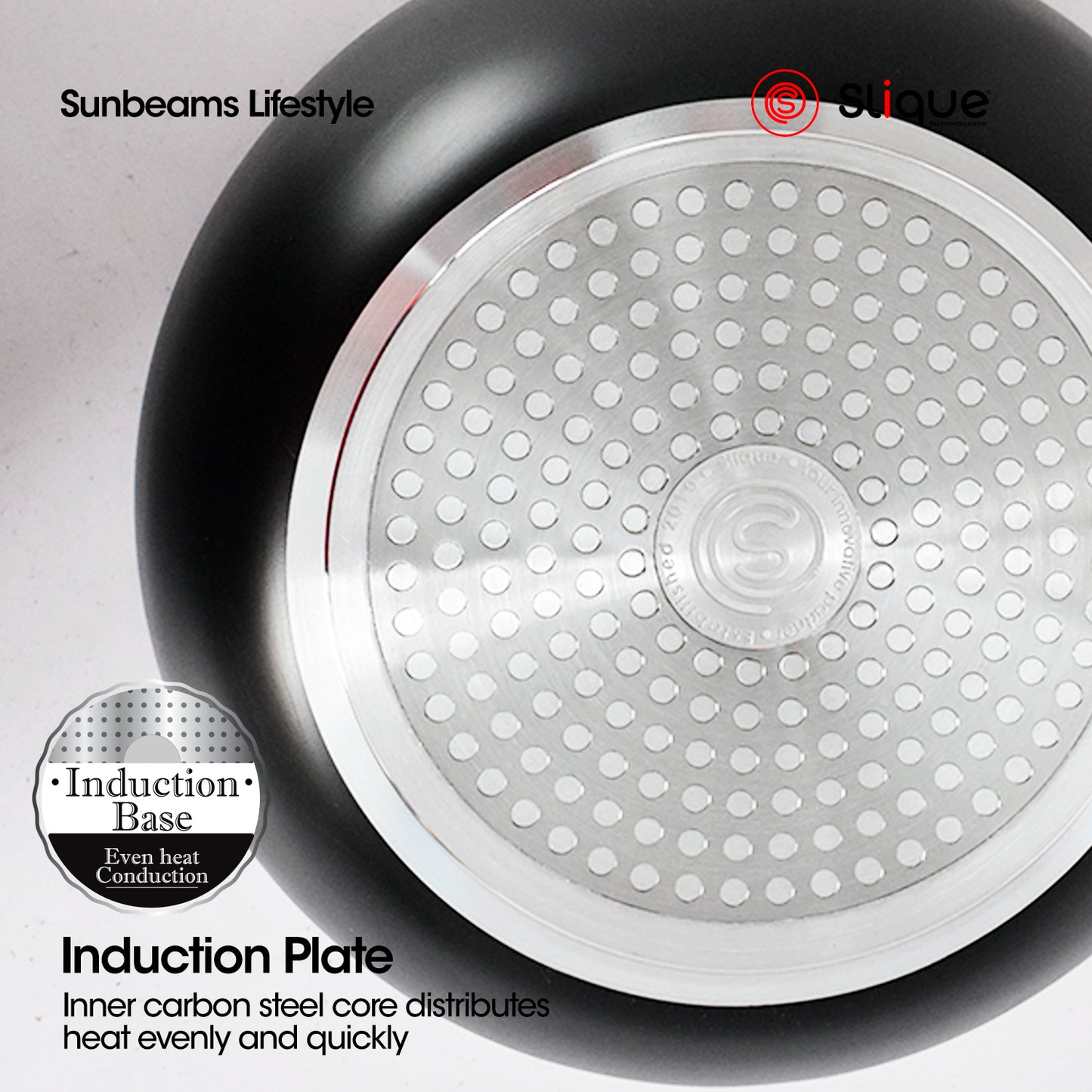 SLIQUE Premium Wok Pan 24cm/28cm Minimal Collection