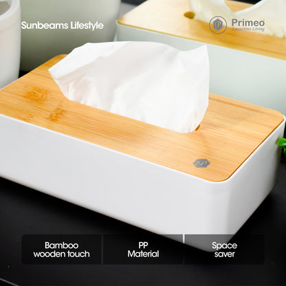 PRIMEO Premium Bamboo Tissue Box