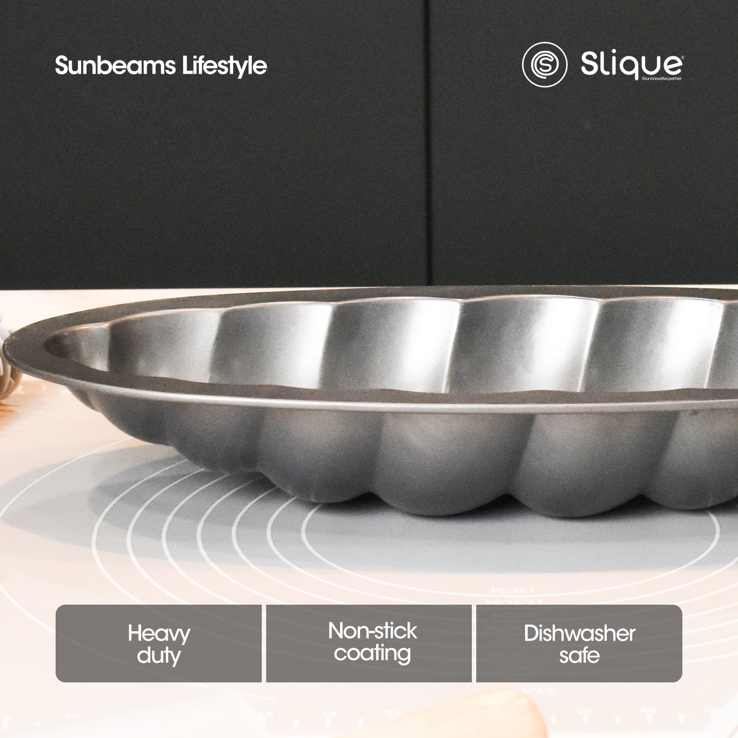 SLIQUE Loaf Pan 38.5x16.5x6cm | Oven Safe | Non-Stick