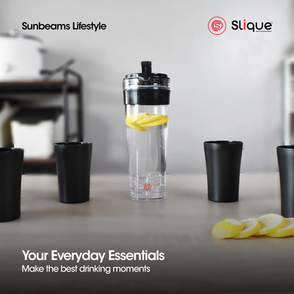 SLIQUE Premium Pitcher Set 1400ml with 4cups (Black)