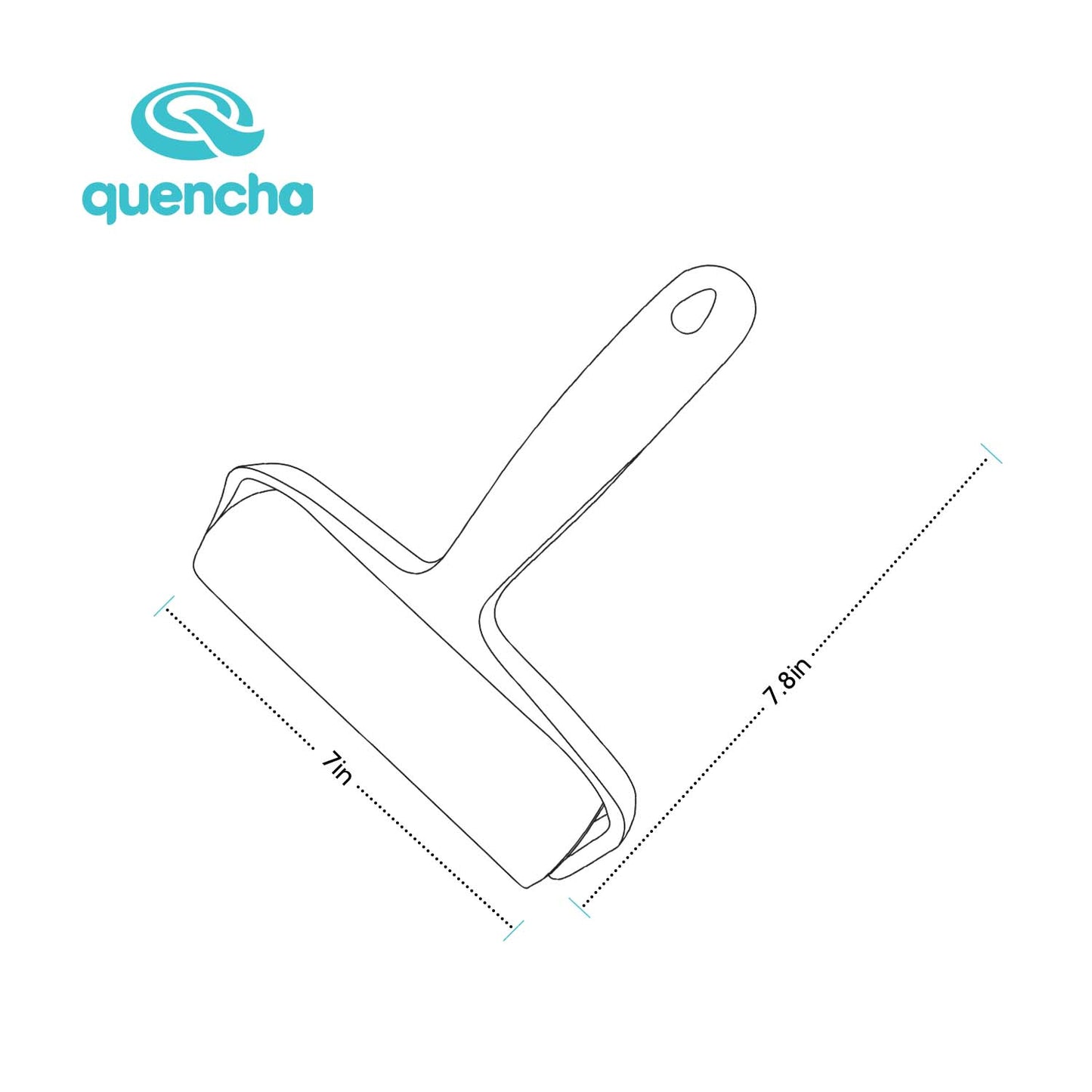 Quencha 60-Sheet Pet Hair Remover Roller