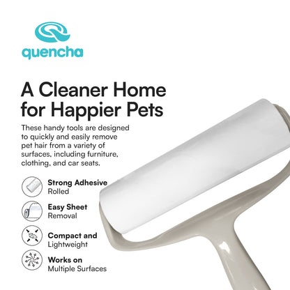 Quencha 60-Sheet Pet Hair Remover Roller