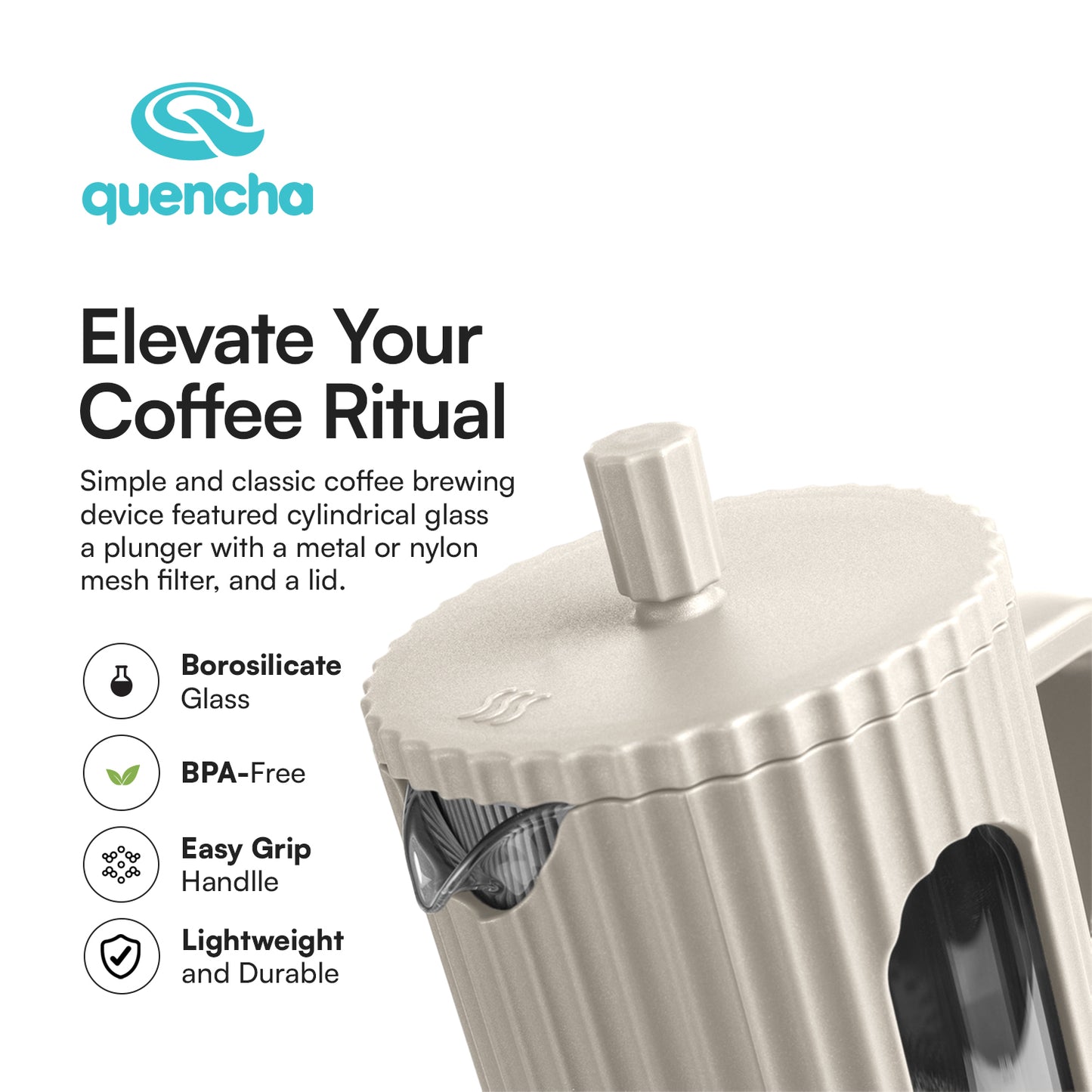 Quencha 350ml French Coffee Press