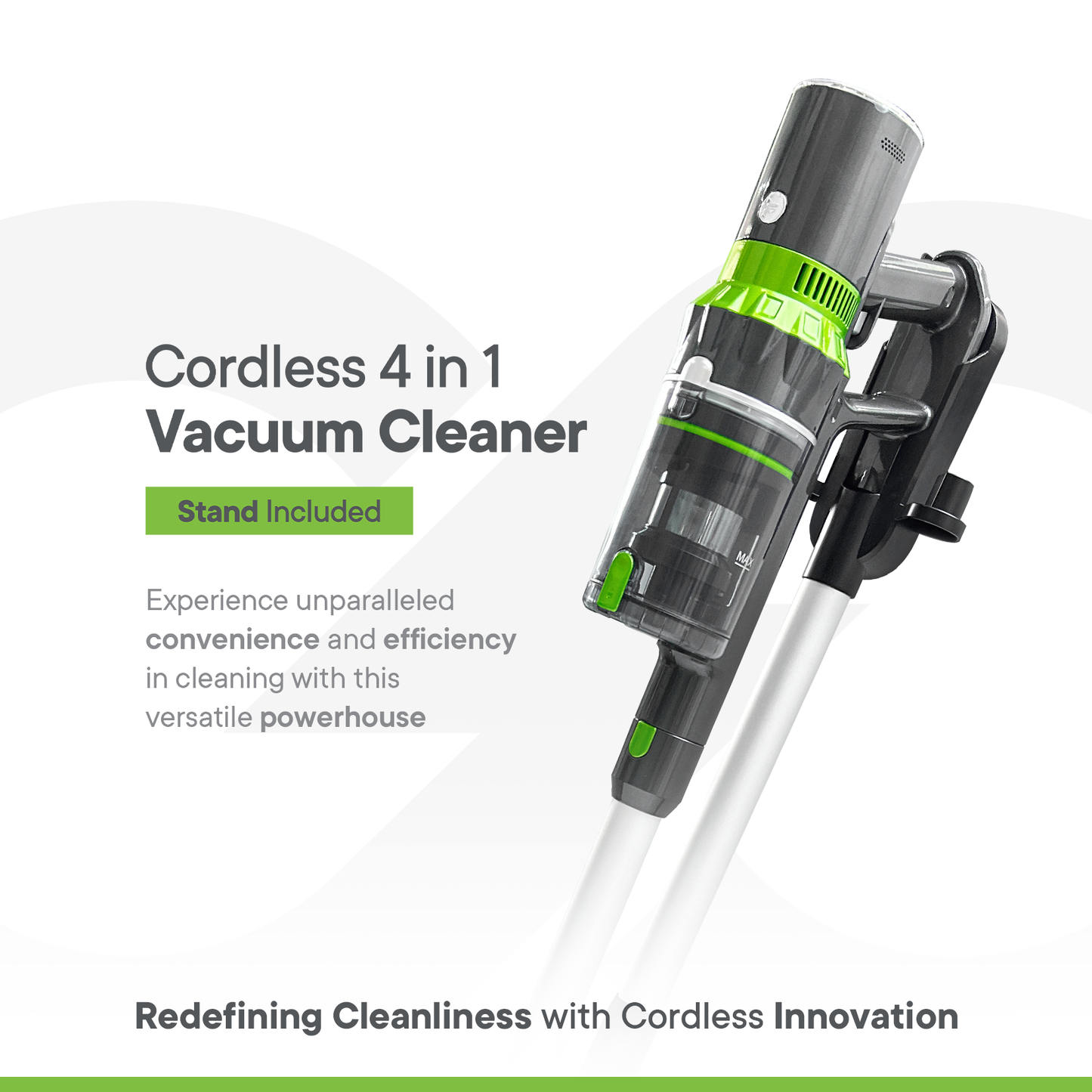 SCRUBZ 4 in 1 Cordless Vacuum Cleaner with Stand