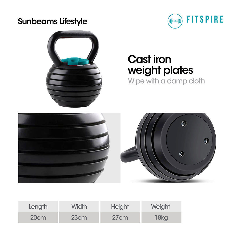 FITSPIRE Adjustable Kettlebell Steel