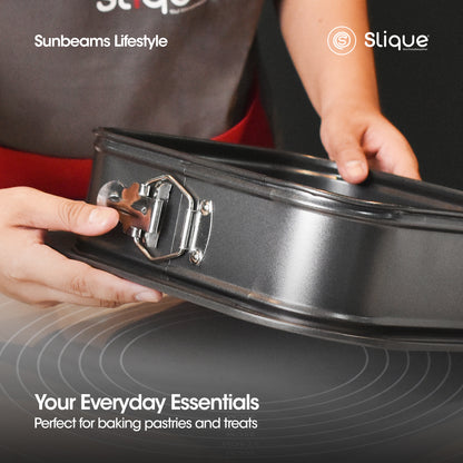 SLIQUE Premium Non-Stick Square Spring Form Pan Oven Safe 23.5x23.5x8cm