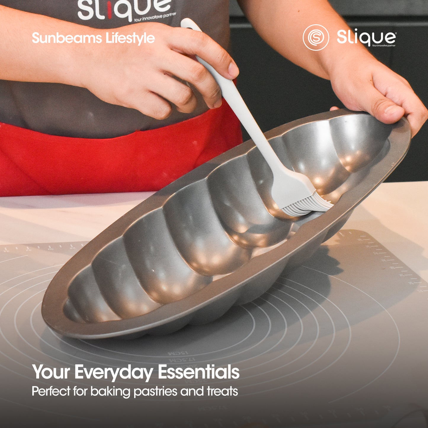 SLIQUE Loaf Pan 38.5x16.5x6cm | Oven Safe | Non-Stick