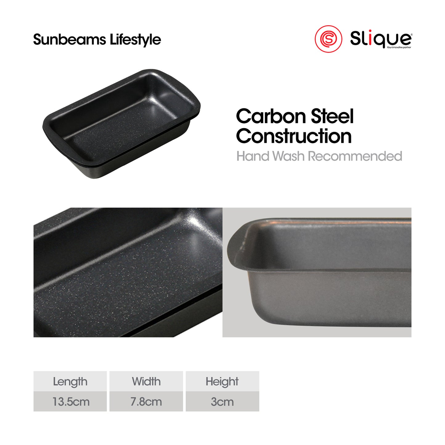 SLIQUE Premium Non-stick Bakeware Bread and Loaf Pan