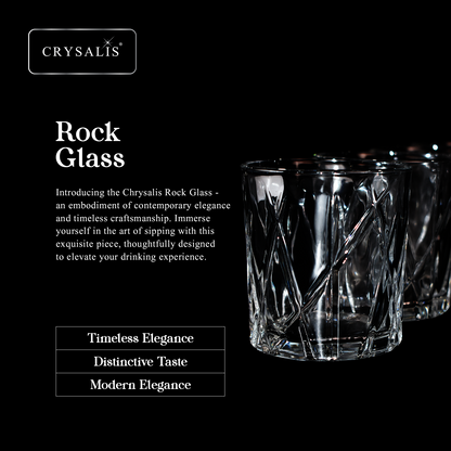 CRYSALIS Royalty Rock Glass 4pcs Set