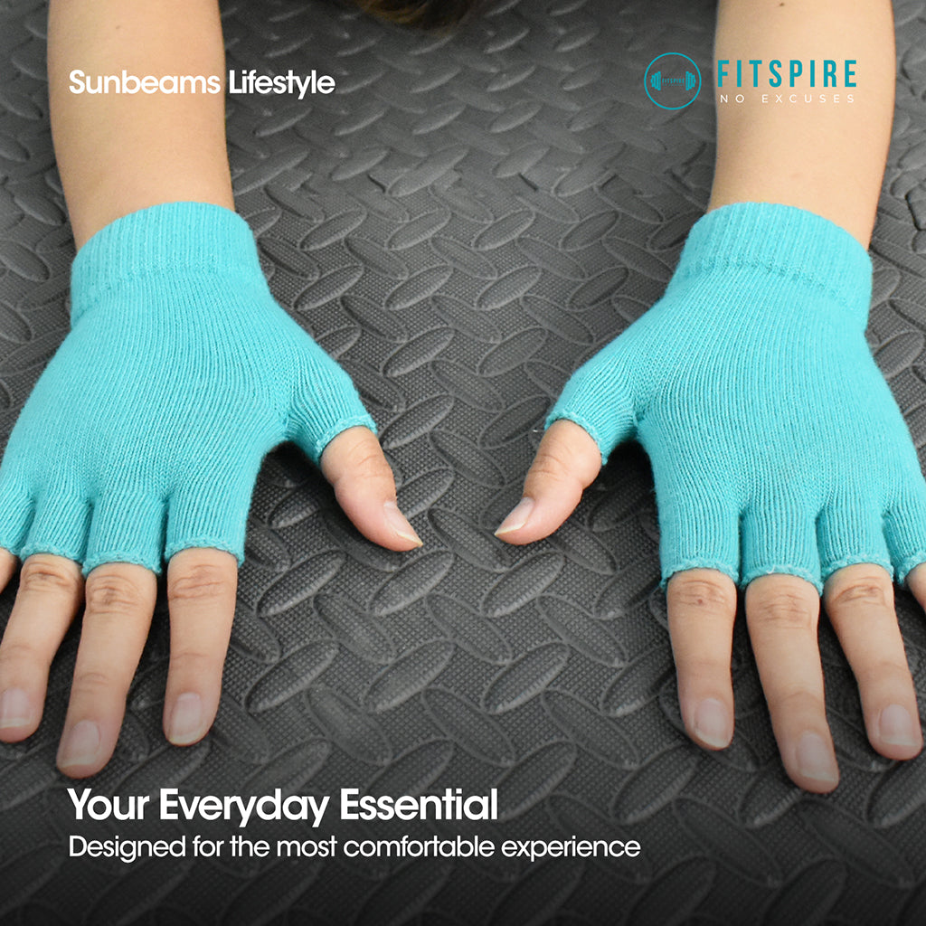 FITSPIRE Yoga Socks and Gloves Cotton Elastic Ribbon