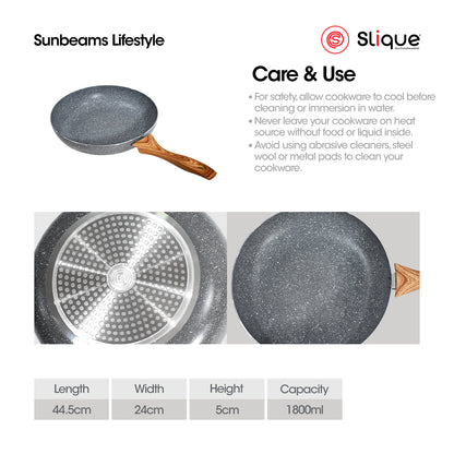 SLIQUE Premium Marble Fry Pan 24cm