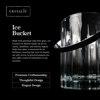 CRYSALIS Royalty Glass Ice Bucket 1000ml