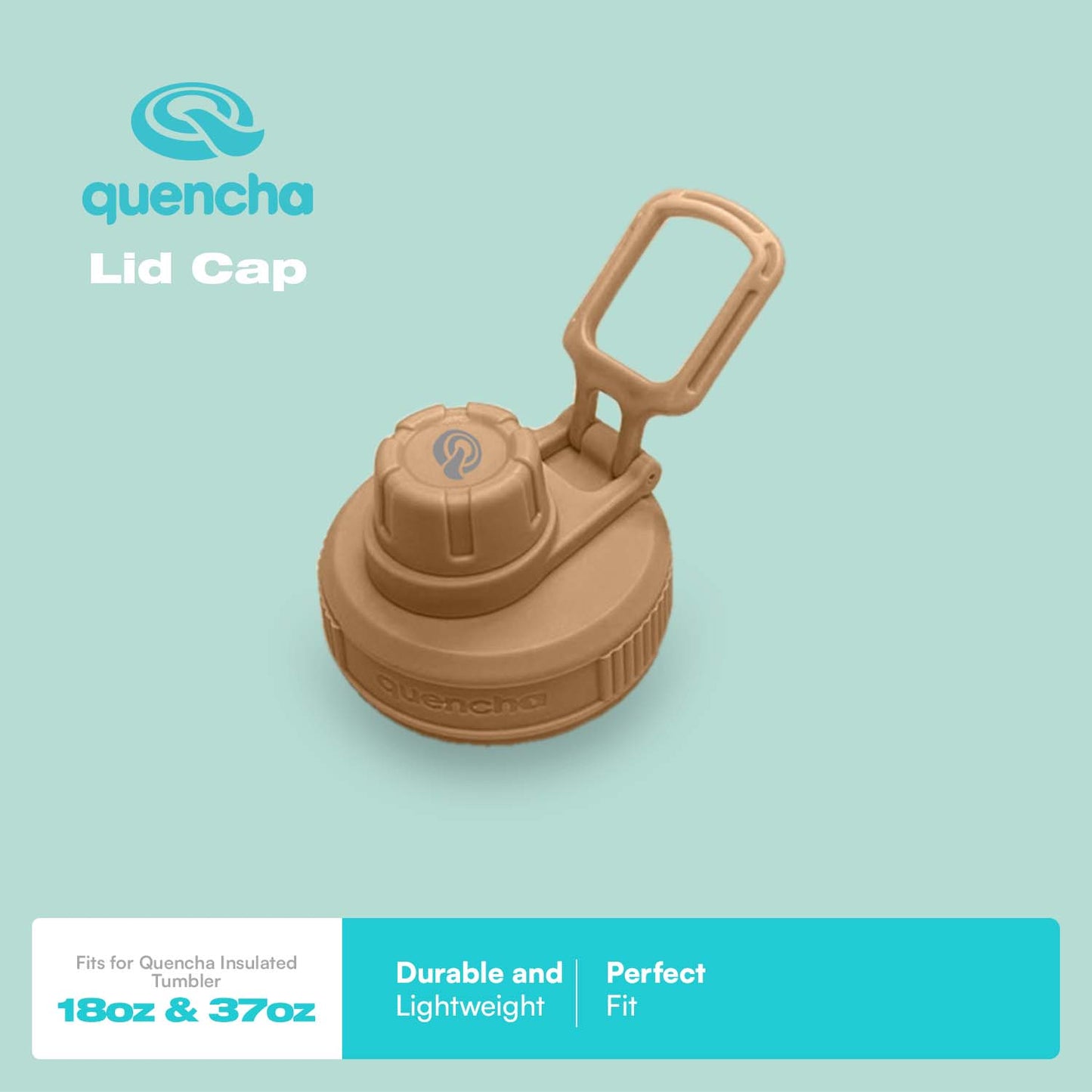 Quencha Lid Cap for 18oz & 37oz Tumblers