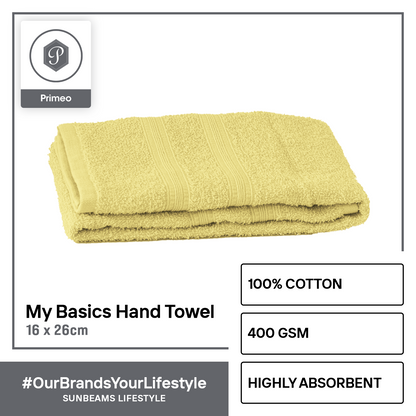 PRIMEO MY BASICS 100% Cotton Hand Towel