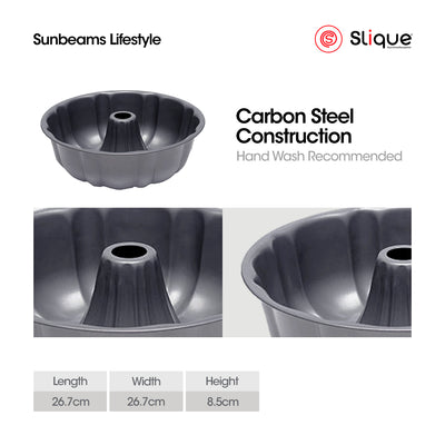 SLIQUE Premium Nonstick Bundin Form Pan (Grey) Oven Safe