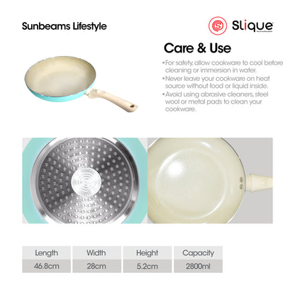 SLIQUE Premium Ceramic Frypan 20/22/24/26/28cm