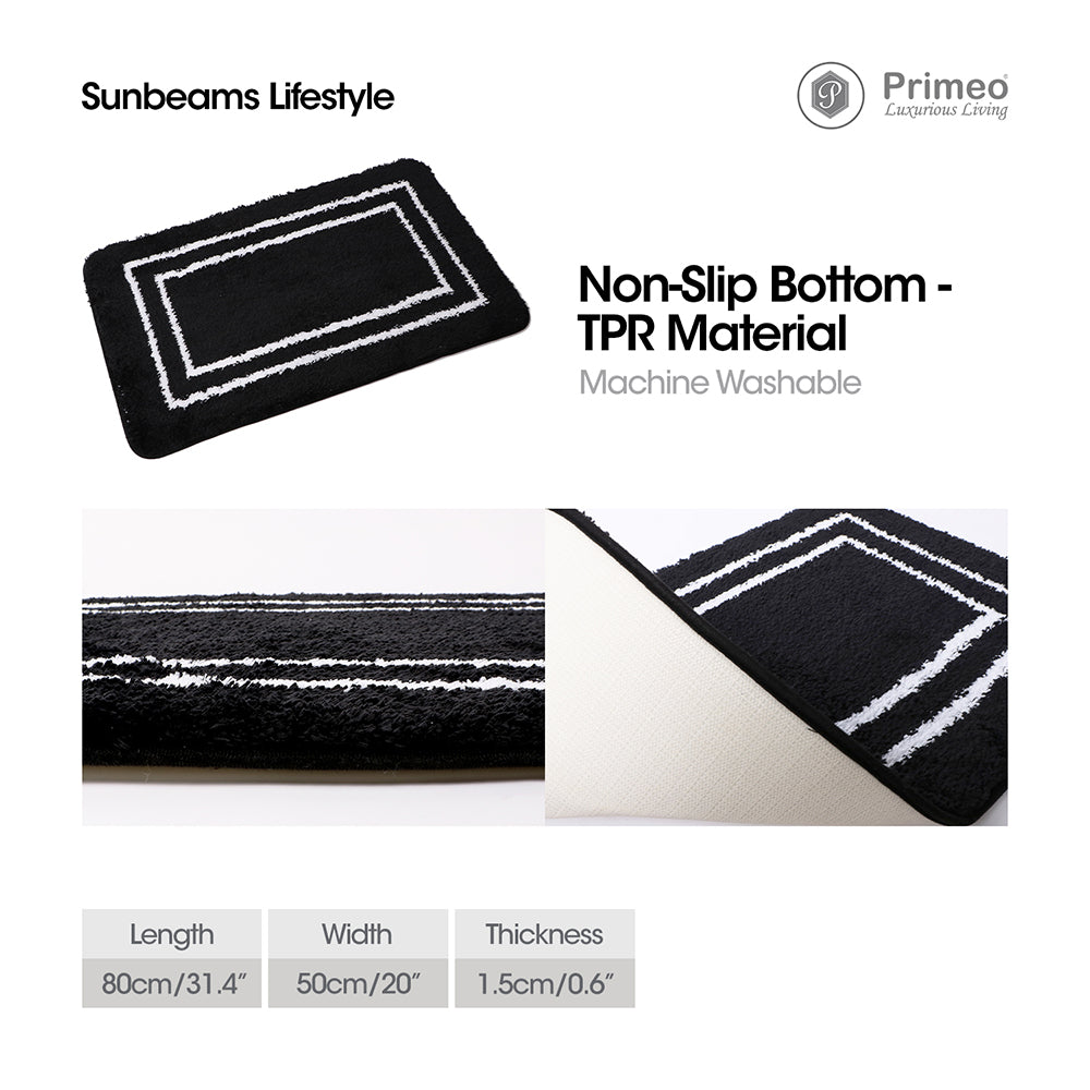 PRIMEO Premium Microfiber Bathroom Mat