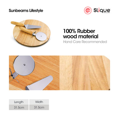 SLIQUE Premium Pizza cutting board 3pcs