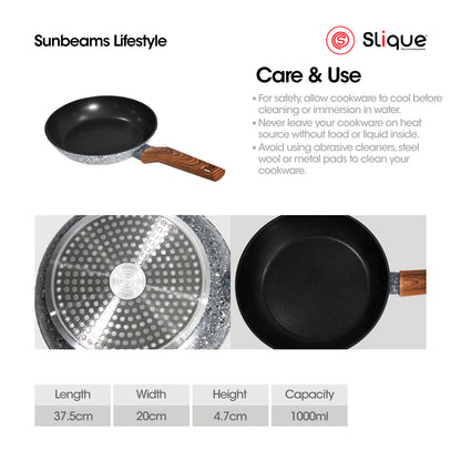 SLIQUE Premium Granite Fry Pan 20/22/24/26/28cm