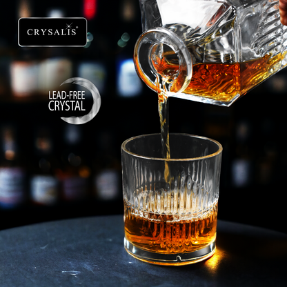 CRYSALIS Royalty Crystal Clear Glass Decanter 750ml