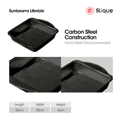 SLIQUE Premium Square Pan Oven Safe 26x6x25cm