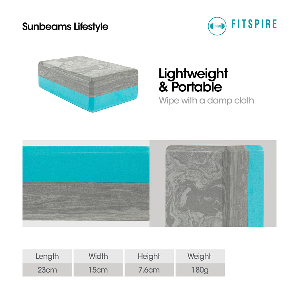 FITSPIRE Yoga Brick EVA material 23x15x7.6cm