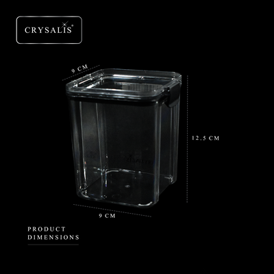 CRYSALIS Premium Food Container Square |  PP Plastic with Silicone Gasket