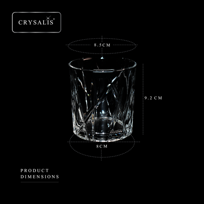 CRYSALIS Royalty Rock Glass 4pcs Set