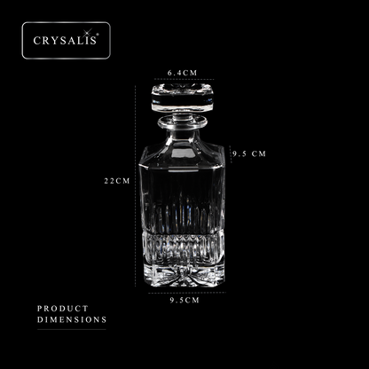 CRYSALIS Royalty Crystal Clear Glass Decanter 750ml