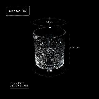 CRYSALIS Royalty Rock Glass 4pcs Set