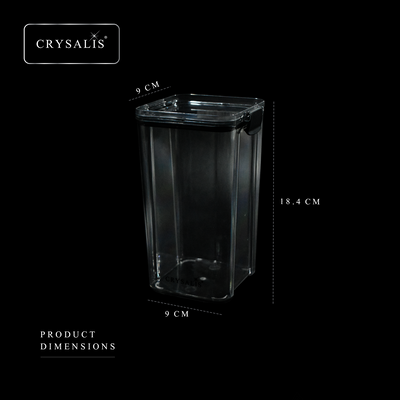 CRYSALIS Premium Food Container Square |  PP Plastic with Silicone Gasket