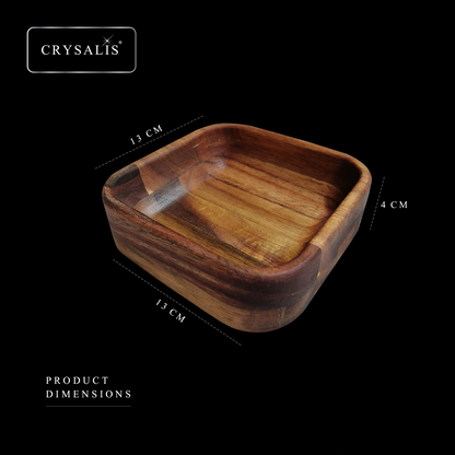 CRYSALIS PREMIUM Small Deep Bowl Acacia Wood