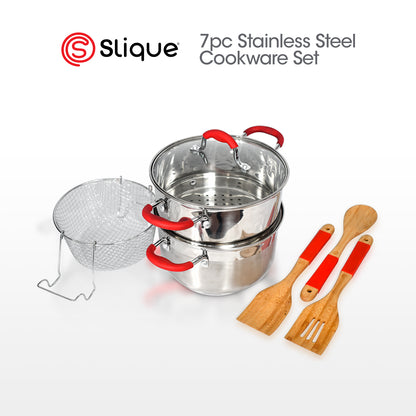 SLIQUE Master Cook Collection Stainless Steel Pots & Pans Set