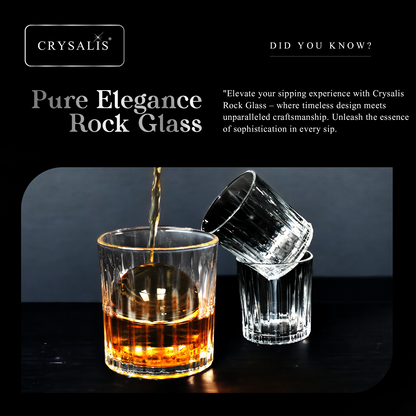 CRYSALIS Royalty Rock Glass 4pcs Set