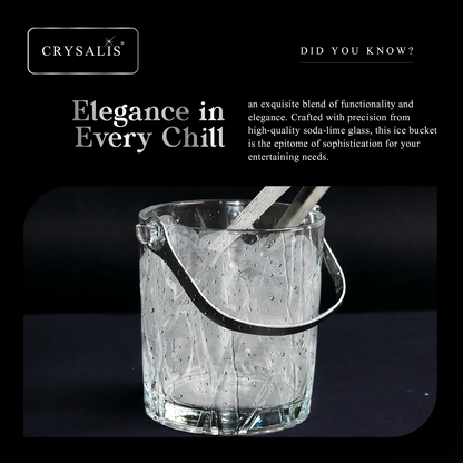 CRYSALIS Royalty Glass Ice Bucket 1000ml