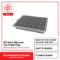 Slique Ice Cube Maker Tray with Lid 12 & 24 Ice Cube Holes