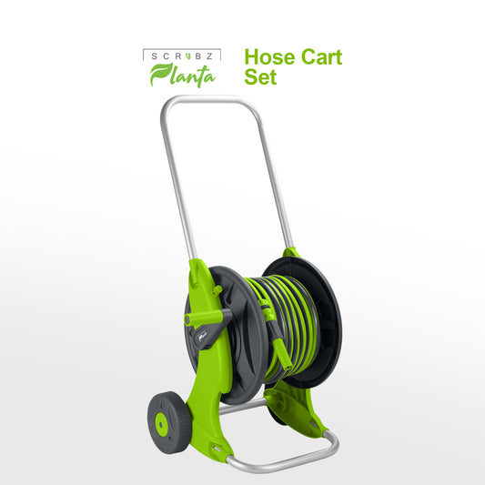 SCRUBZ Planta Hose Cart Gardening Cleaning Set, Connectors & Adaptors