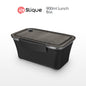 SLIQUE Premium Stainless Steel Insulated Lunch Box w/ Compartment 900ml0.9L BPA Free (BLACK)