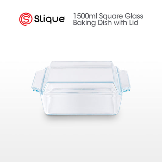 SLIQUE Premium Baking Dish Microwave & Oven Safe Baking Essentials 1500ml