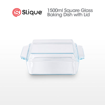 SLIQUE Premium Baking Dish Microwave & Oven Safe Baking Essentials 1500ml