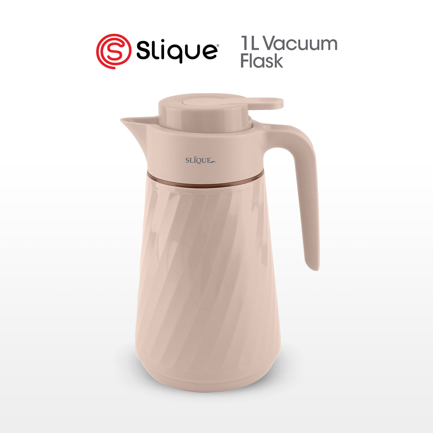 SLIQUE Premium Vacuum Flask 1000ml (Beige)