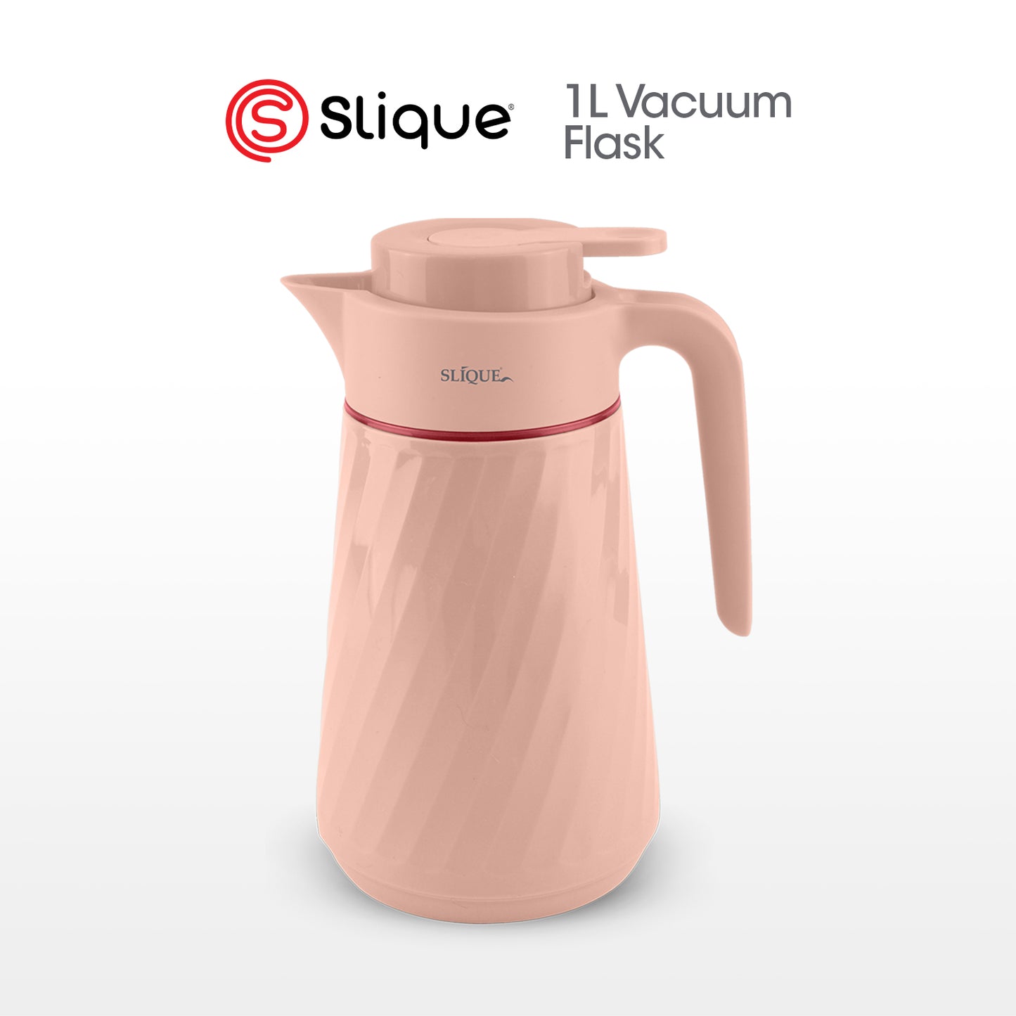 SLIQUE Premium Vacuum Flask1000ml (Coral)