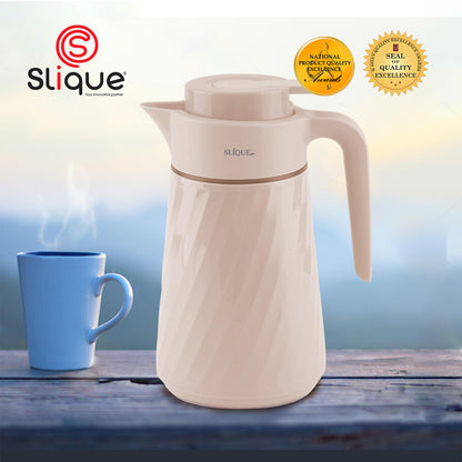 SLIQUE Premium Vacuum Flask 1000ml (Beige)