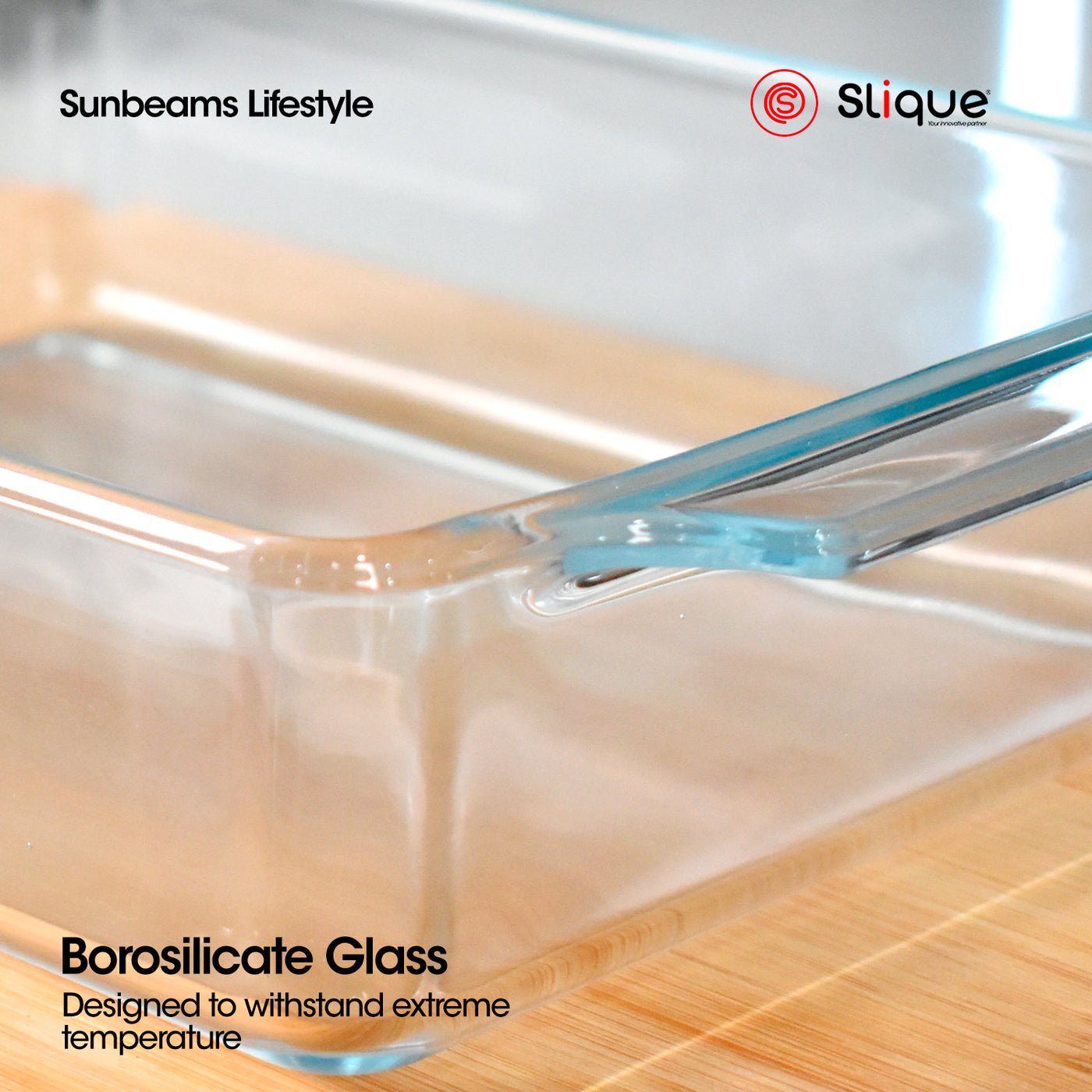 SLIQUE Premium Baking Dish Microwave & Oven Safe Baking Essentials 1500ml