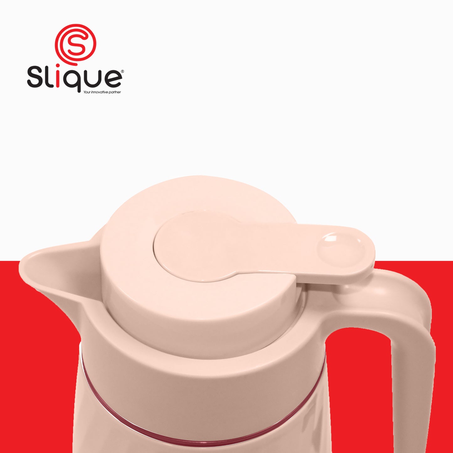 SLIQUE Premium Vacuum Flask1000ml (Coral)