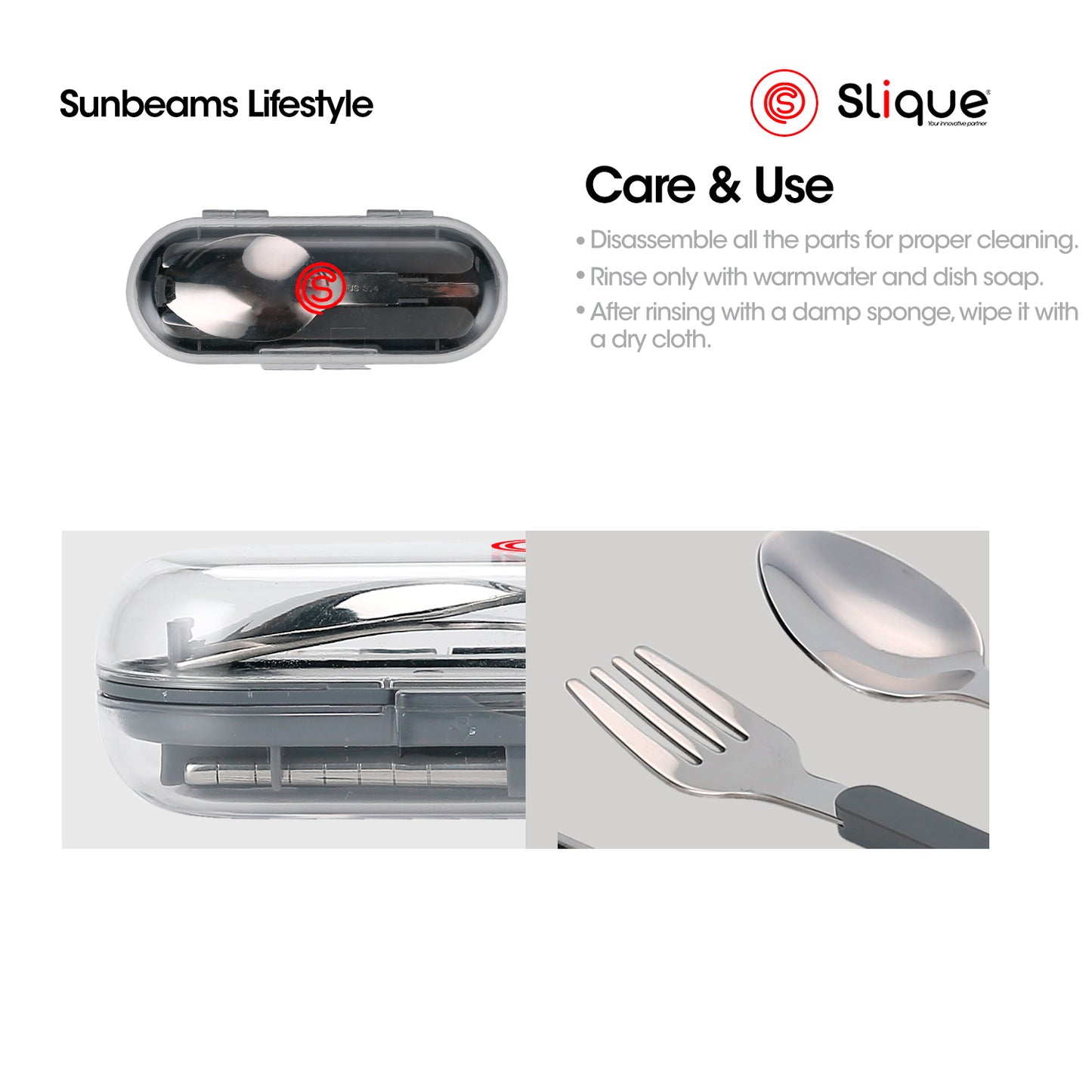 SLIQUE Cutlery Travel Set