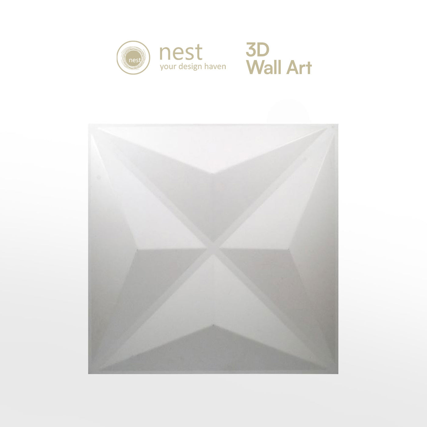 NEST DESIGN LAB 3D Wall-Art Cullian 11pcs 300x300x1.5mm