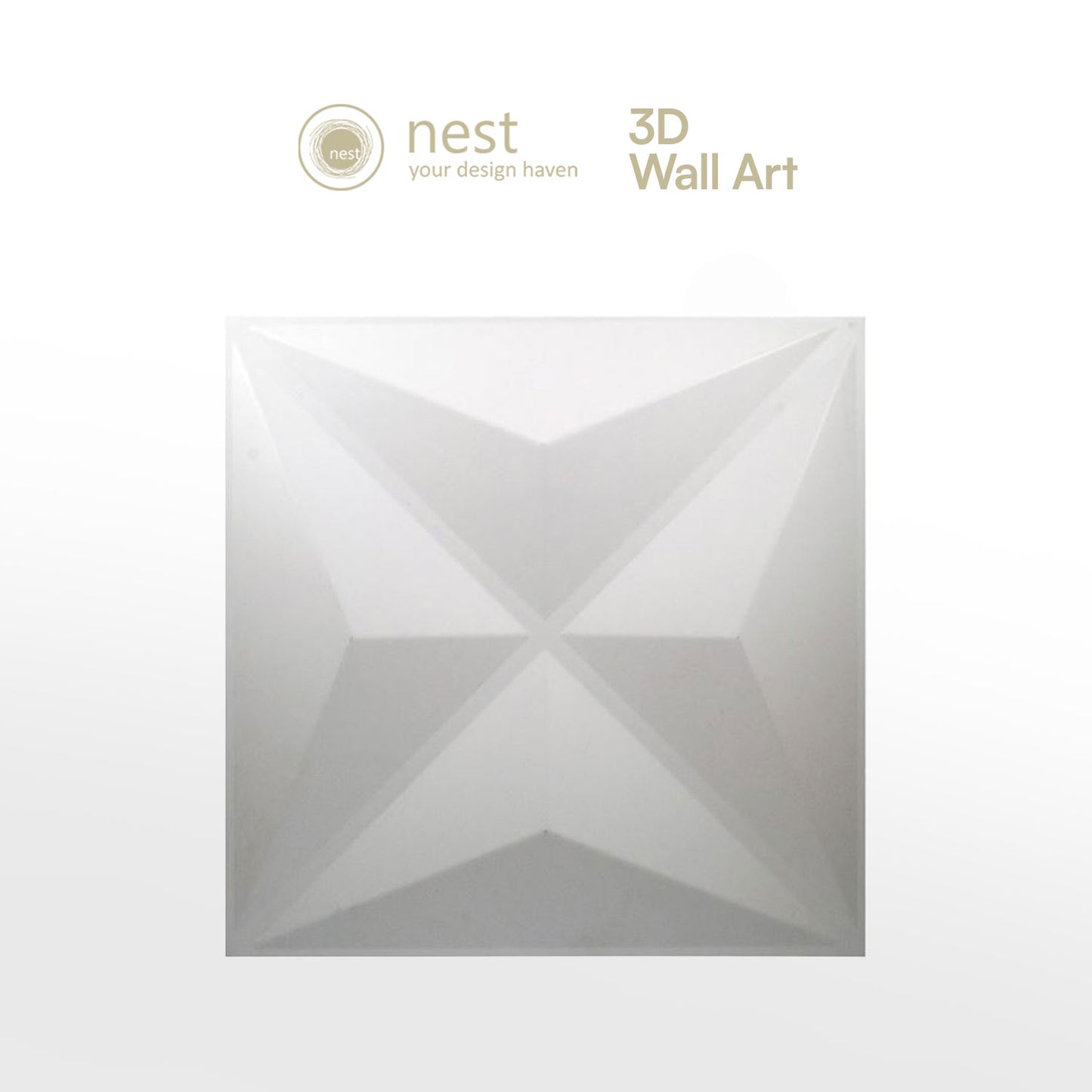 NEST DESIGN LAB 3D Wall-Art Idols 4pcs 500x500x1.0mm