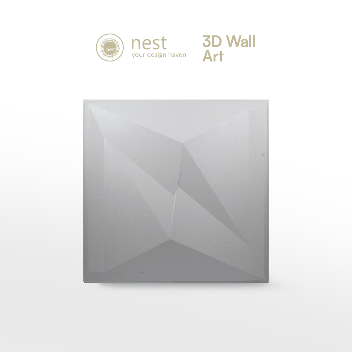 NEST DESIGN LAB 3D Wall-Art Pyramid 4pcs 500x500x1.5mm